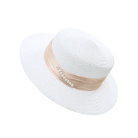 Paperstraw Mesh Fedora Panama Sun Summer Beach Hat Banded Boater Hat YZN0160
