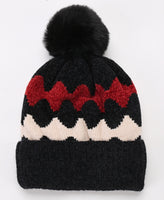 Winter Soft Knit Pom Beanie Fleece Skull Slouch Hat YZP0079