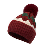 Winter Soft Knit Pom Beanie Fleece Skull Slouch Hat YZP0079