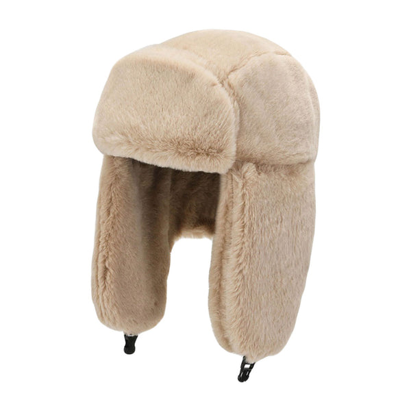 Trapper Russian Hat - Winter Fluffy Trooper Ski Ear Flap Cap - Soft Aviator Hats